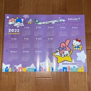 Sanrio poster calendar